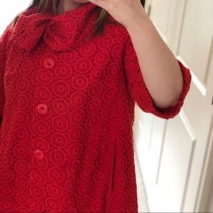 Tomato Red Jacket from Anthropologie